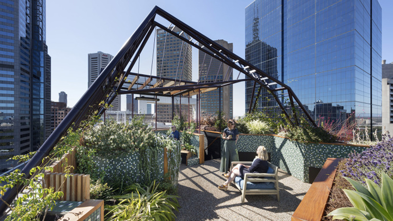 最新樓頂花園設(shè)計與展示，綠意盎然，繁花似錦的空中花園體驗