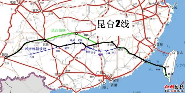 昆臺(tái)高鐵最新路線圖，一段精彩的旅程啟程